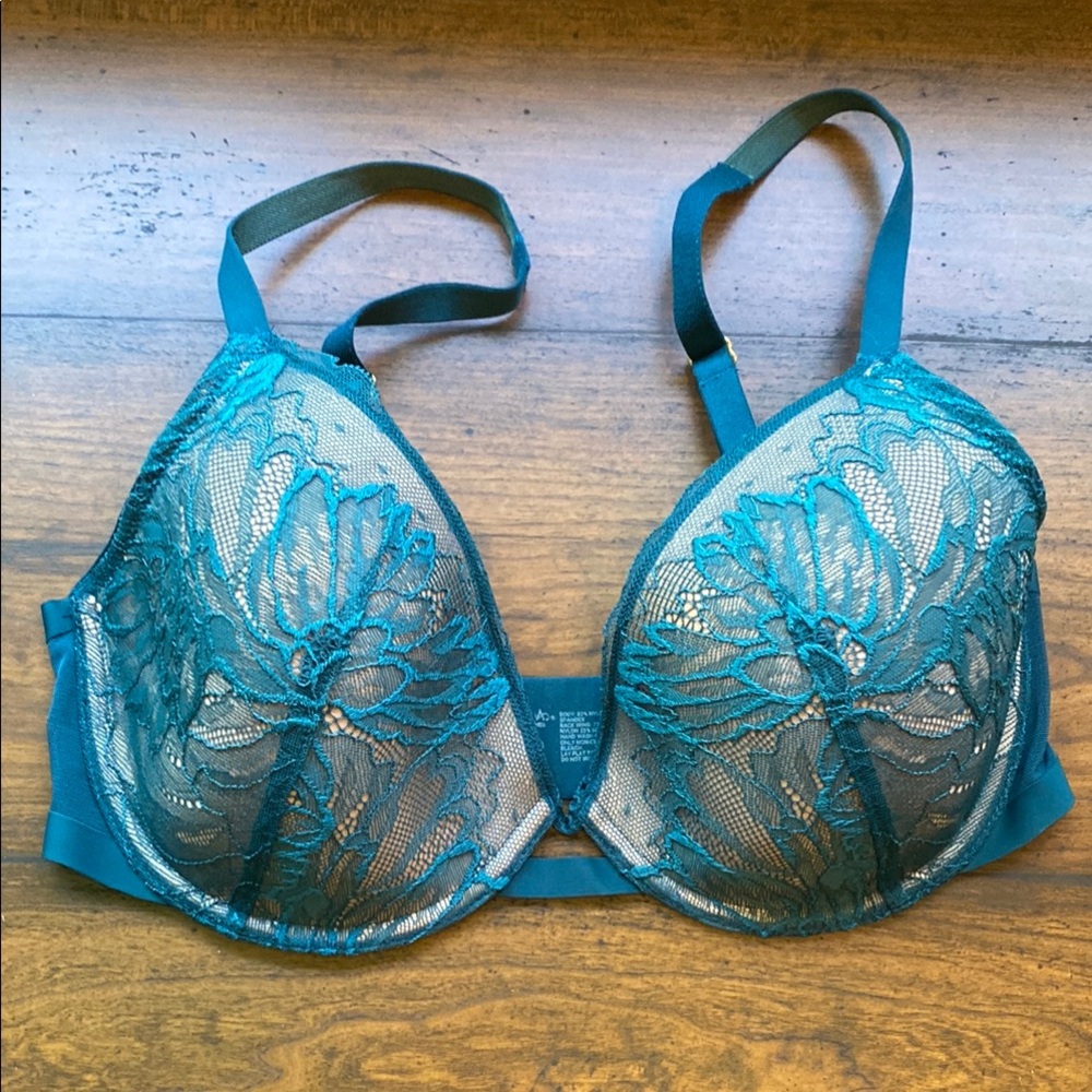 Soma Teal Lace Underwire Bra